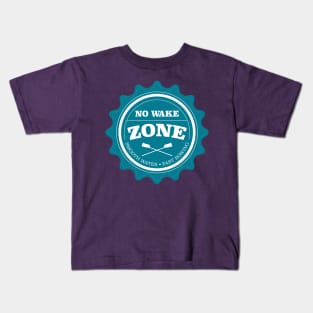 No Wake Zone Rowing Club Kids T-Shirt